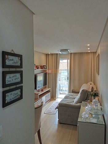 apartment em Avenida Pedro Américo, Vila Homero Thon - Santo André - SP