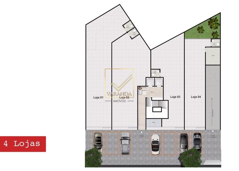 Lançamento oportunidade de investimento em 2 lojas à venda de frente para Avenida do Contorno no bairro Santa Efigênia