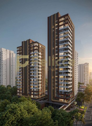 apartment em Rua Carneiro Lobo, Água Verde - Curitiba - PR