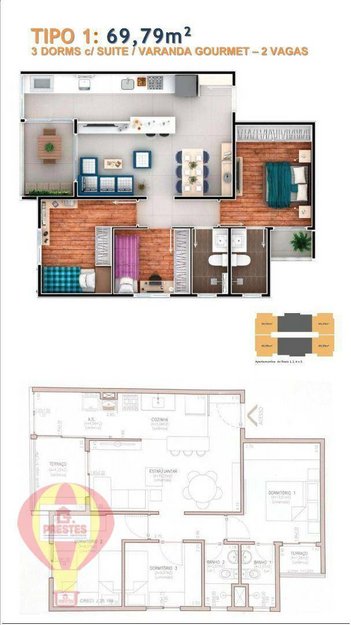 apartment em Rua Elias Rodrigues Claro, Jardim São Carlos - Sorocaba - SP