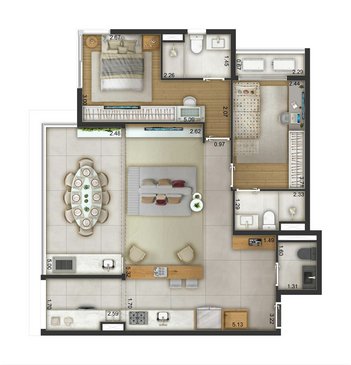 apartment em Rua Conde de Itu, Jardim Santo Amaro - São Paulo - SP