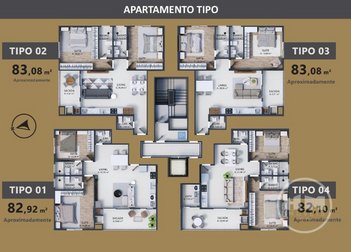 apartment em Rua Bento Elóy Garcia, Centro - Camboriú - SC