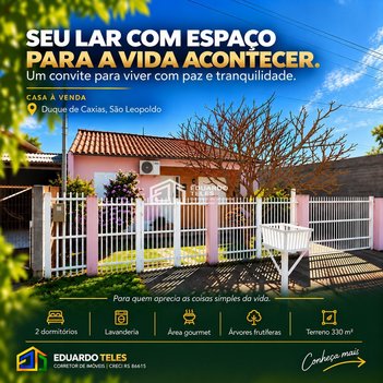 house em Rua Cândido Faria, Duque de Caxias - São Leopoldo - RS
