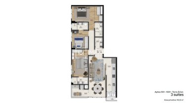 apartment em Rua Coronel Pedro Demoro, Balneário - Florianópolis - SC