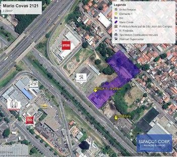 commercial_land_lot em Avenida Governador Mário Covas Júnior, Jardim Aeroporto - São José dos Campos - SP