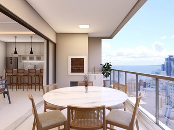 apartment em Rua 240, Meia Praia - Itapema - SC
