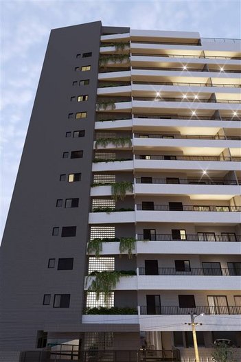 apartment em Rua Henrique Dias, Aviação - Praia Grande - SP