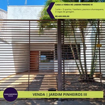 house em Rua Mogno, Jardim Pinheiros III - Maringá - PR