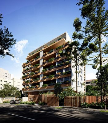 apartment em Rua Francisco Rocha, Batel - Curitiba - PR
