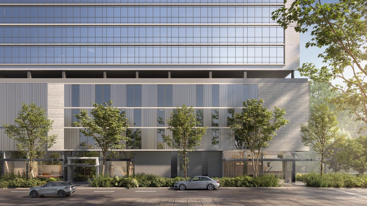 Acesso externo de pedestres pela Rua Elizeu di Bernardi