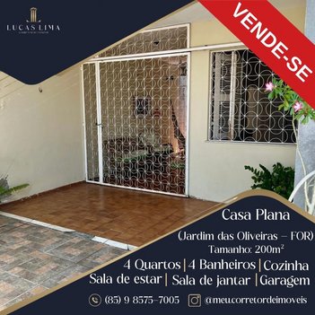 house em Rua Vicente Lopes, Jardim das Oliveiras - Fortaleza - CE