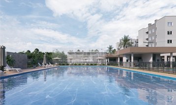 apartment em Rua João Bernadino da Rosa, Pedra Branca - Palhoça - SC