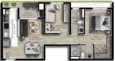 apartment em Rua Araçá, Centro - Canoas - RS