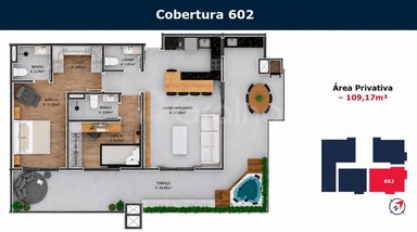 apartment em Rua Paula Ramos, Coqueiros - Florianópolis - SC