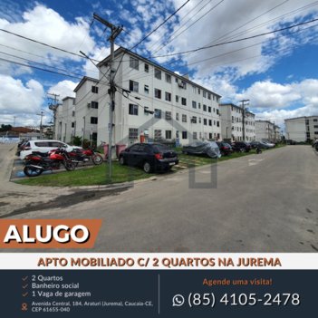 apartment em Avenida Central Oeste, Araturi (Jurema) - Caucaia - CE
