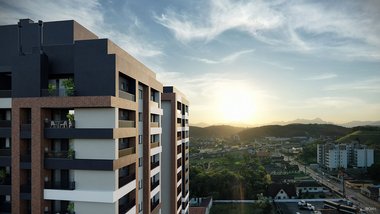 apartment em Rua Hermann Metz, Anita Garibaldi - Joinville - SC