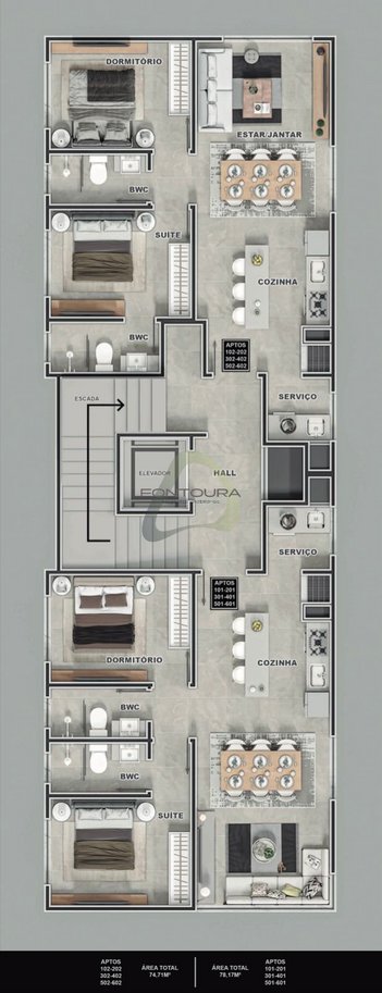 apartment em Avenida Governador Celso Ramos, Porto Belo - Porto Belo - SC