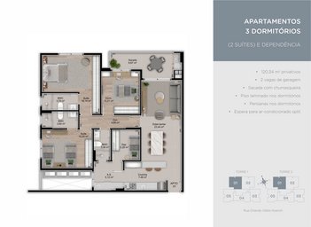 apartment em Orlando Odilio Koerich, Jardim Atlântico - Florianópolis - SC