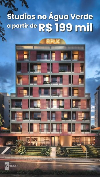 apartment em Rua Palmeiras, Água Verde - Curitiba - PR