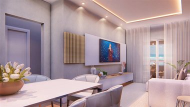 apartment em Avenida Juscelino Kubitschek de Oliveira, Caiçara - Praia Grande - SP