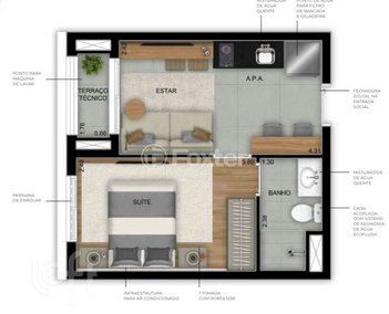 apartment em Rua Ossian Terceiro Teles, Jardim Prudência - São Paulo - SP