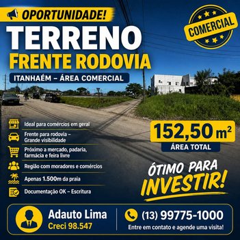 land_lot em Rua Roberto Apelian, Gaivota (Interior) - Itanhaém - SP
