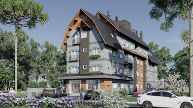 apartment em Rua Edmundo Michaelsen, Mato Queimado - Gramado - RS