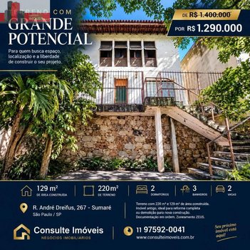 house em Rua André Dreyfus, Sumaré - São Paulo - SP