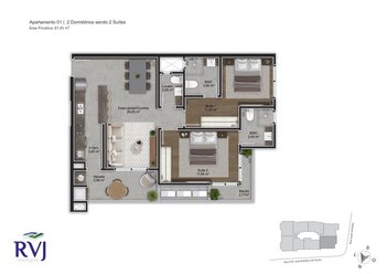 apartment em Lauro Linhares, Trindade - Florianópolis - SC