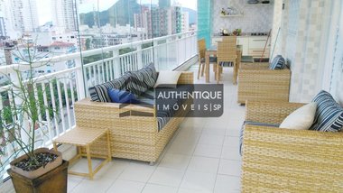 apartment em Avenida General Rondon, Vila Alzira - Guarujá - SP