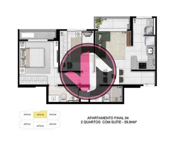 apartment em Avenida A, Terra Nova - Cuiabá - MT