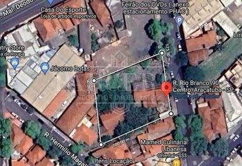 land_lot em Rua Rio Branco, Centro - Araçatuba - SP