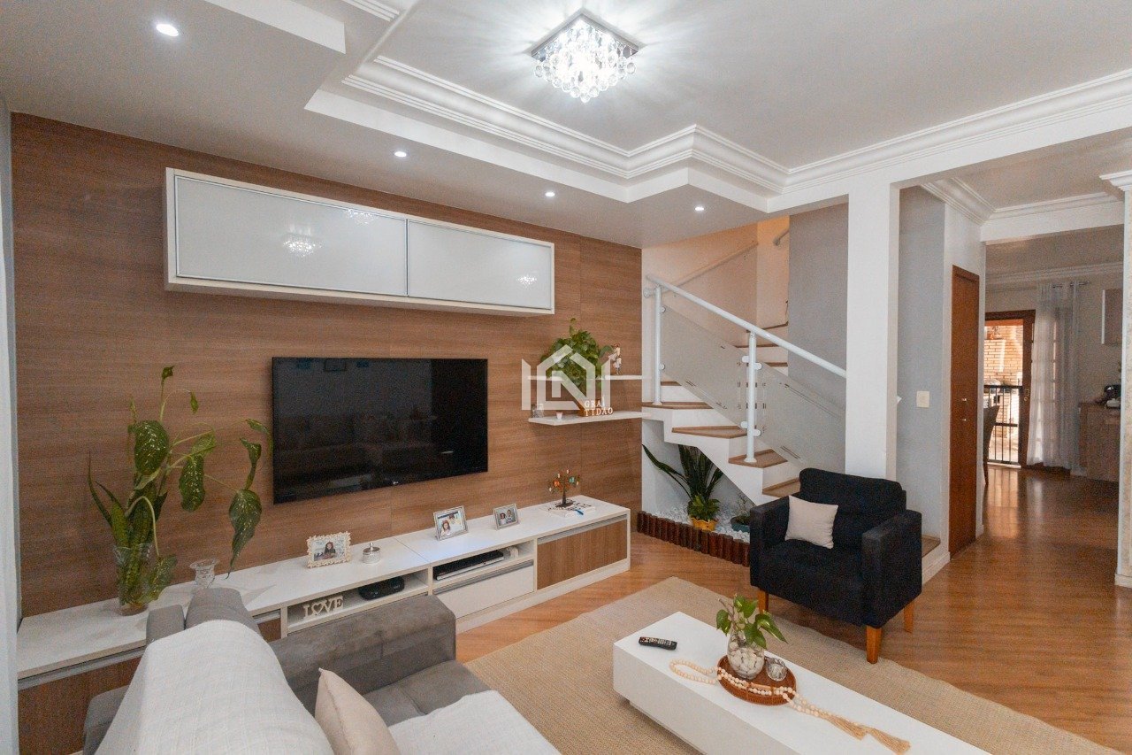 casa a venda no condominio quinta da beloura - sala de estar