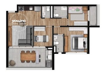 apartment em Rua Senador Milton Campos, Santo Amaro - São Paulo - SP