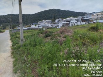 land_lot em Rua Tomáz Domingos da Silveira, São Sebastião - Palhoça - SC