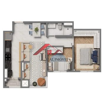 apartment em Rua Doutor Rubens Awada, Jardim - Santo André - SP