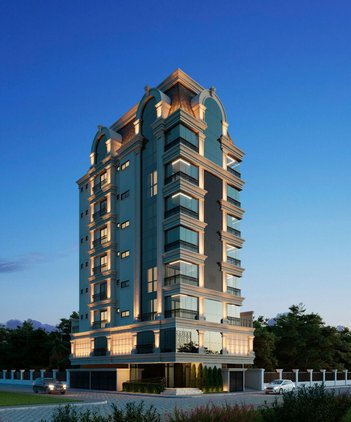 apartment em Rua 312, Meia Praia - Itapema - SC