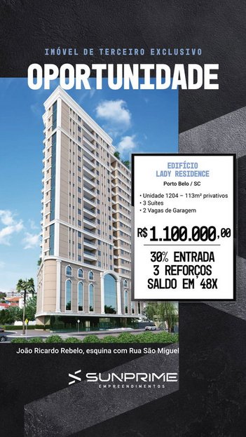 apartment em Rua João Ricardo Rebelo, Porto Belo - Porto Belo - SC