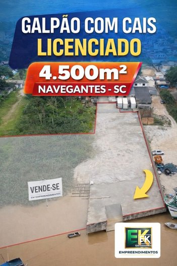 industrial em Rua José Francisco Laurindo, São Domingos - Navegantes - SC