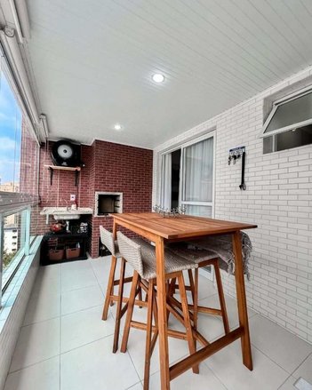 apartment em Avenida Rio Branco, Canto do Forte - Praia Grande - SP