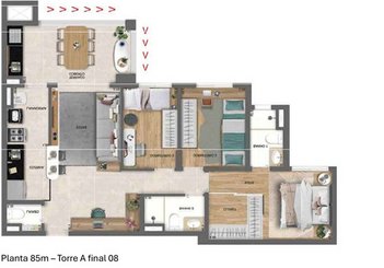 apartment em Rua Ocrísia, City América - São Paulo - SP