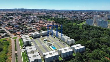 apartment em Conjunto Residencial CR-11 Conjunto 2 Bloco A, Parque das Cachoeiras - Valparaíso de Goiás - GO
