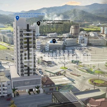 apartment em Rua Dorval Luz, Santa Terezinha - Brusque - SC