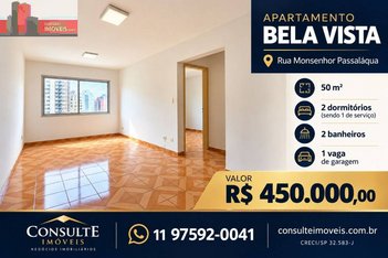 apartment em Rua Monsenhor Passaláqua, Bela Vista - São Paulo - SP