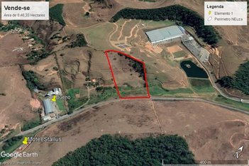 land_lot em Rodovia 329, Área Rural de Ponte Nova - Ponte Nova - MG
