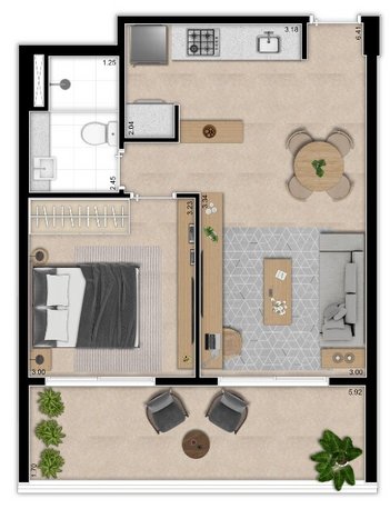 apartment em Avenida Indianópolis, Indianópolis - São Paulo - SP
