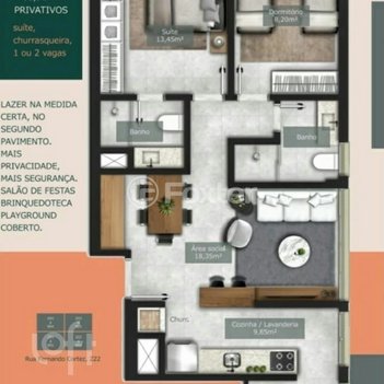 apartment em Rua Fernando Cortez, Cristo Redentor - Porto Alegre - RS