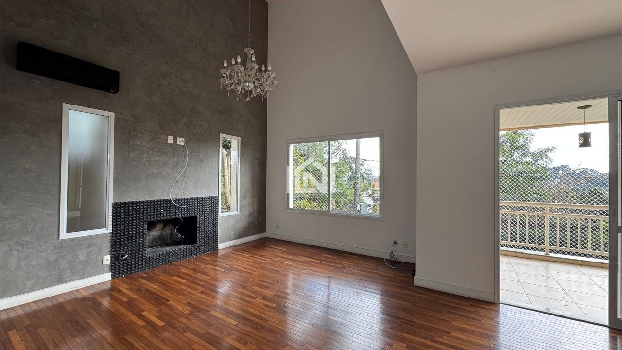 casa a venda e locacao no condominio raizes da granja viana - sala