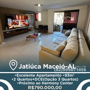 apartment em Rua Professora Edith Brandão Nogueira, Jatiúca - Maceió - AL