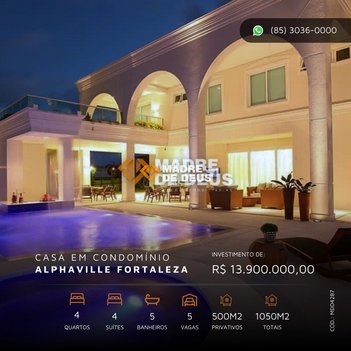 house em Avenida Litorânea, Cararu - Eusébio - CE